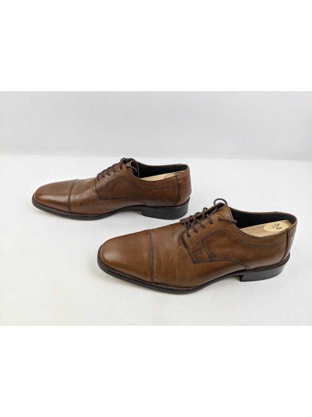 Johnston & Murphy Novick Cap Toe Oxfords Leather Dress Shoes Mens Size 11.5 M